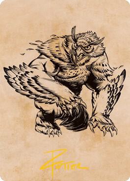 Owlbear (Showcase) Art Card (Gold-Stamped Signature) [Art Series: Adventures in the Forgotten Realms] 76