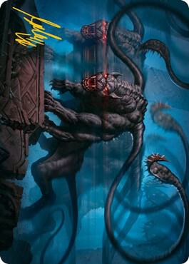 Displacer Beast Art Card (Gold-Stamped Signature) [Art Series: Adventures in the Forgotten Realms] 8
