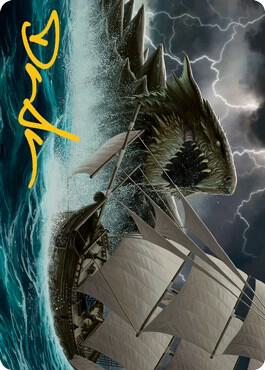 Dragon Turtle Art Card (Gold-Stamped Signature) [Art Series: Adventures in the Forgotten Realms] 10