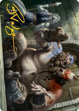 Ettin Art Card (Gold-Stamped Signature) [Art Series: Adventures in the Forgotten Realms] 13