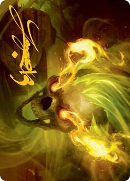 Flameskull Art Card (Gold-Stamped Signature) [Art Series: Adventures in the Forgotten Realms] 14