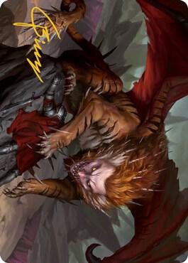 Manticore Art Card (Gold-Stamped Signature) [Art Series: Adventures in the Forgotten Realms] 6