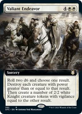 Valiant Endeavor (Extended Art) [Commander: Adventures in the Forgotten Realms] 282