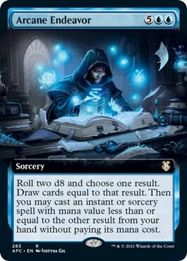 Arcane Endeavor (Extended Art) [Commander: Adventures in the Forgotten Realms] 283