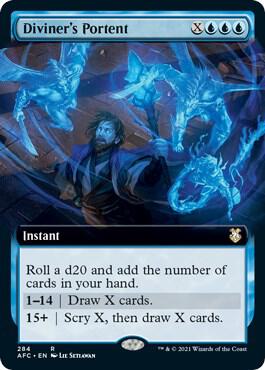 Diviner's Portent (Extended Art) [Commander: Adventures in the Forgotten Realms] 284