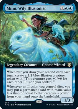 Minn, Wily Illusionist (Extended Art) [Commander: Adventures in the Forgotten Realms] 285