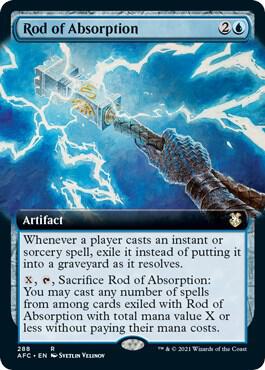 Rod of Absorption (Extended Art) [Commander: Adventures in the Forgotten Realms] 288