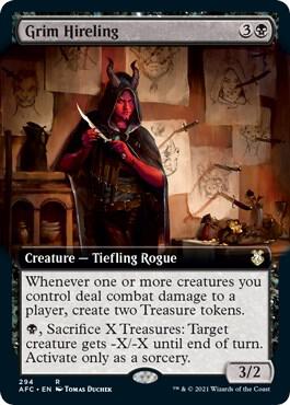 Grim Hireling (Extended Art) [Commander: Adventures in the Forgotten Realms] 294