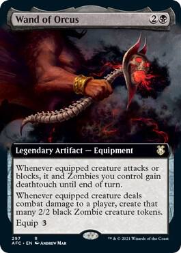 Wand of Orcus (Extended Art) [Commander: Adventures in the Forgotten Realms] 297
