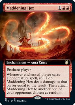 Maddening Hex (Extended Art) [Commander: Adventures in the Forgotten Realms] 301