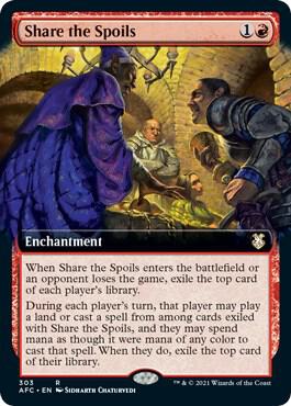 Share the Spoils (Extended Art) [Commander: Adventures in the Forgotten Realms] 303