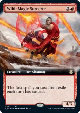 Wild-Magic Sorcerer (Extended Art) [Commander: Adventures in the Forgotten Realms] 305