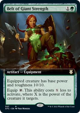 Belt of Giant Strength (Extended Art) [Commander: Adventures in the Forgotten Realms] 307