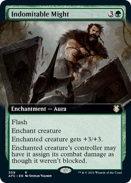 Indomitable Might (Extended Art) [Commander: Adventures in the Forgotten Realms] 309
