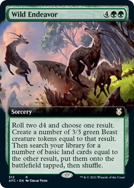 Wild Endeavor (Extended Art) [Commander: Adventures in the Forgotten Realms] 312