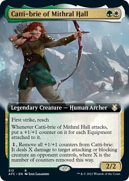 Catti-brie of Mithral Hall (Extended Art) [Commander: Adventures in the Forgotten Realms] 313