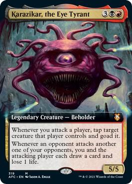 Karazikar, the Eye Tyrant (Extended Art) [Commander: Adventures in the Forgotten Realms] 319