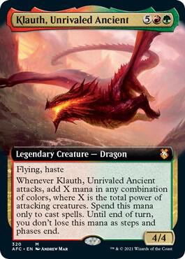 Klauth, Unrivaled Ancient (Extended Art) [Commander: Adventures in the Forgotten Realms] 320