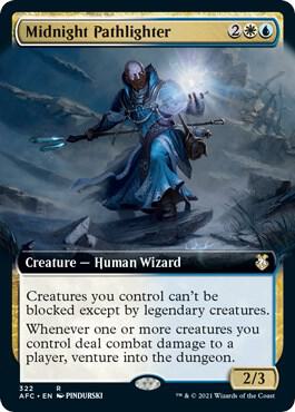 Midnight Pathlighter (Extended Art) [Commander: Adventures in the Forgotten Realms] 322