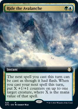 Ride the Avalanche (Extended Art) [Commander: Adventures in the Forgotten Realms] 325