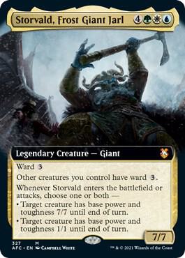 Storvald, Frost Giant Jarl (Extended Art) [Commander: Adventures in the Forgotten Realms] 327