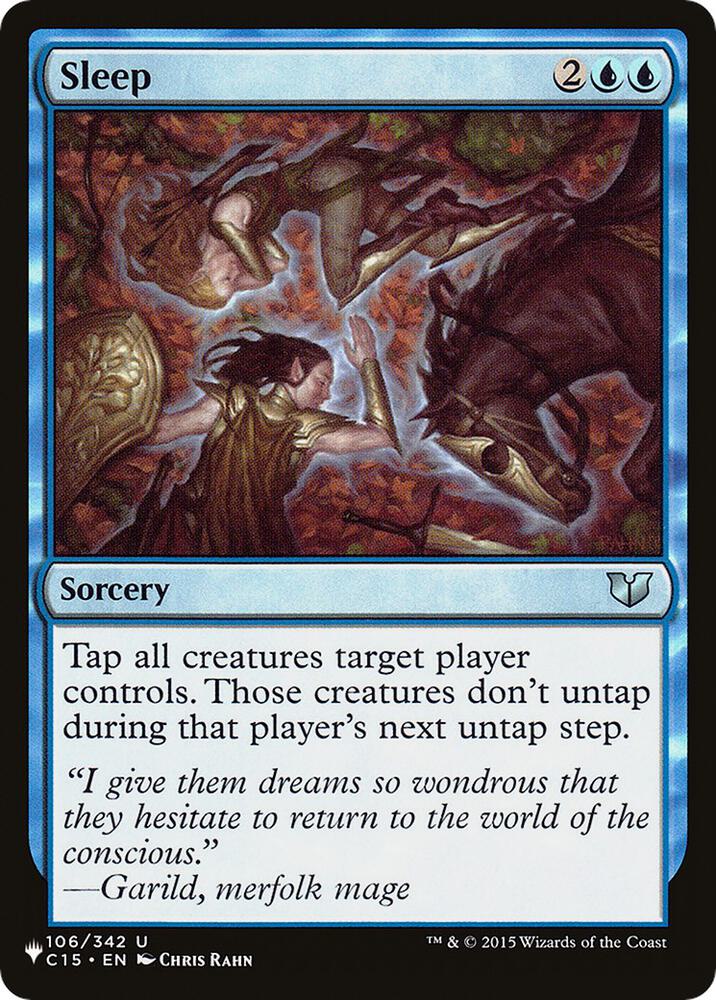 Sleep (C15) [The List Reprints] 106/342