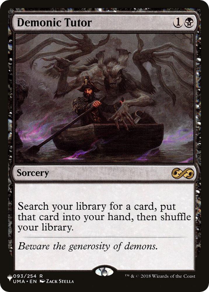 Demonic Tutor (UMA) [The List Reprints] 093/254