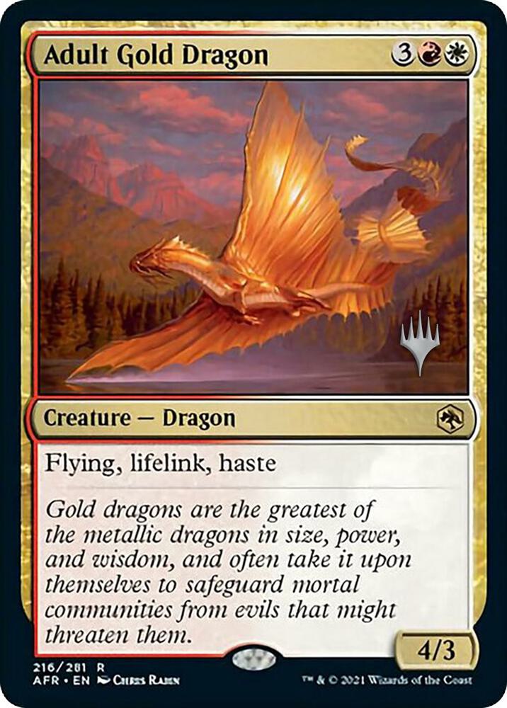 Adult Gold Dragon [Promo Pack: Adventures in the Forgotten Realms] 216