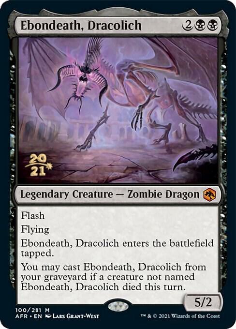 Ebondeath, Dracolich [Prerelease Cards] 100