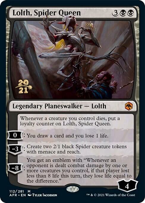 Lolth, Spider Queen [Prerelease Cards] 112