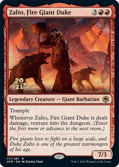 Zalto, Fire Giant Duke [Prerelease Cards] 171