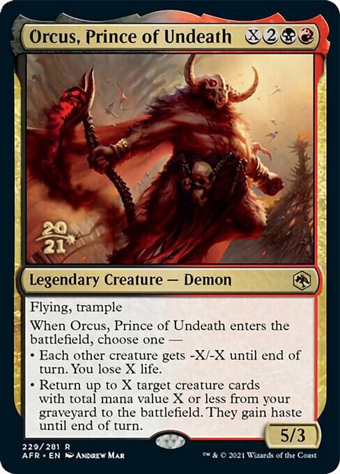 Orcus, Prince of Undeath [Prerelease Cards] 229