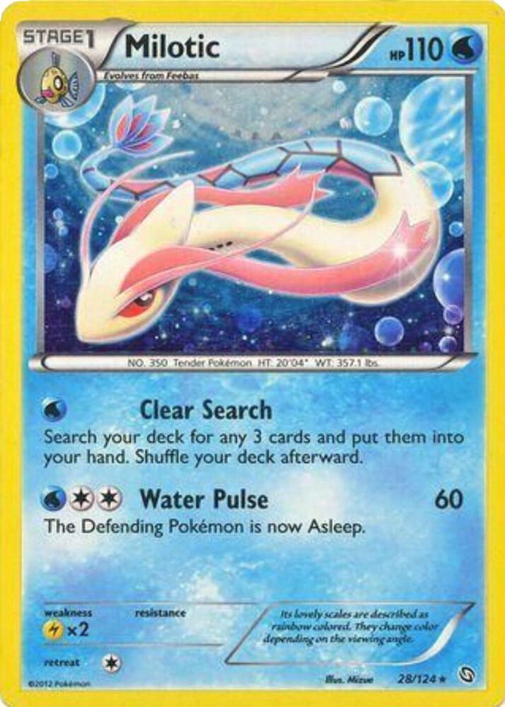 Milotic - 28/124 (Cosmos Holo) [Blister Exclusives] 028/124