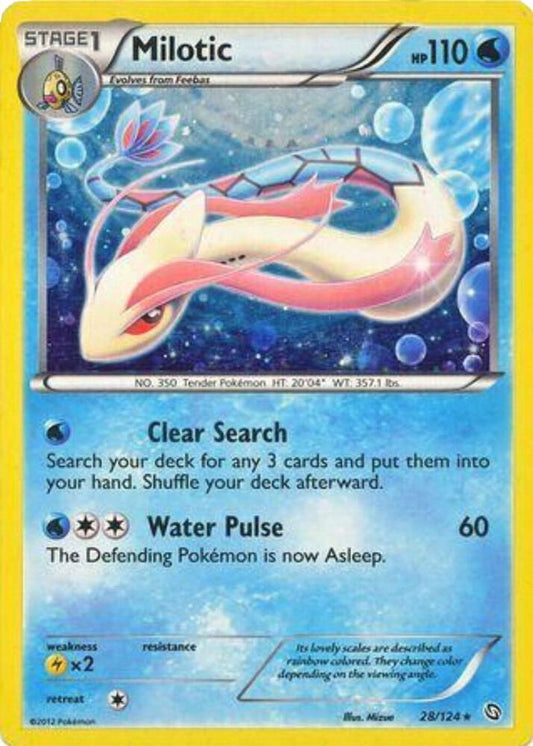 Milotic - 28/124 (Cosmos Holo) [Blister Exclusives] 028/124