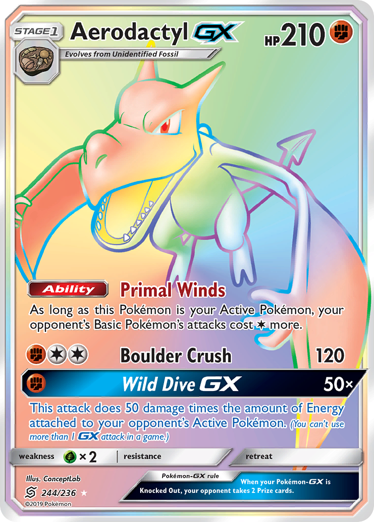 Aerodactyl-GX - 244/236 Unified Minds