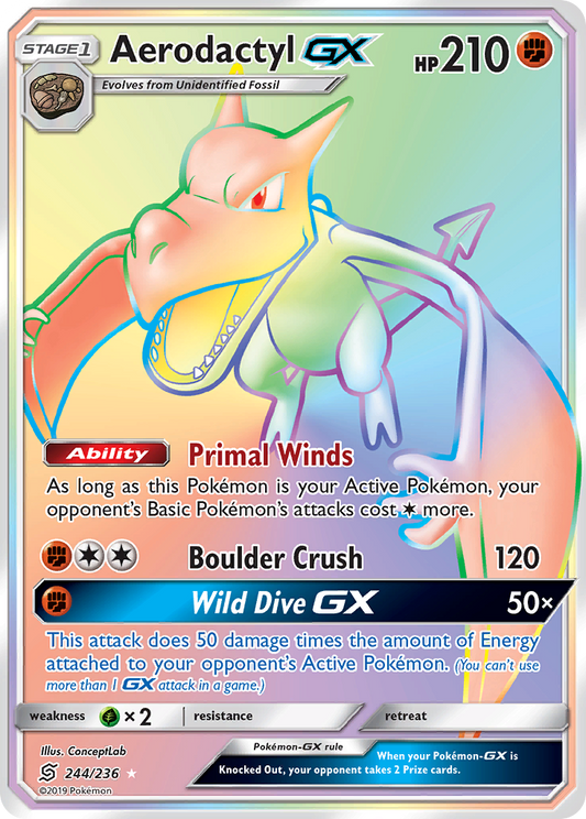 Aerodactyl-GX - 244/236 Unified Minds