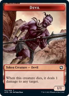 Devil // Angel Double-Sided Token [Adventures in the Forgotten Realms] 11 // 1