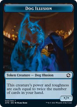 Dog Illusion // Boo Double-Sided Token [Adventures in the Forgotten Realms] 3 // 10