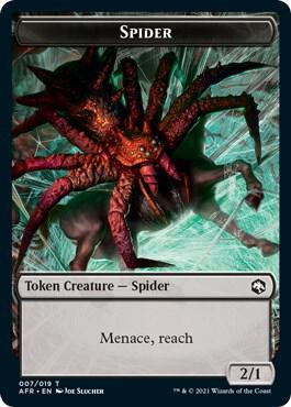 Spider // Emblem - Ellywick Tumblestrum Double-Sided Token [Adventures in the Forgotten Realms] 7 // 16