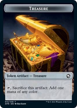 Treasure // Angel Double-Sided Token [Adventures in the Forgotten Realms] 15 // 1