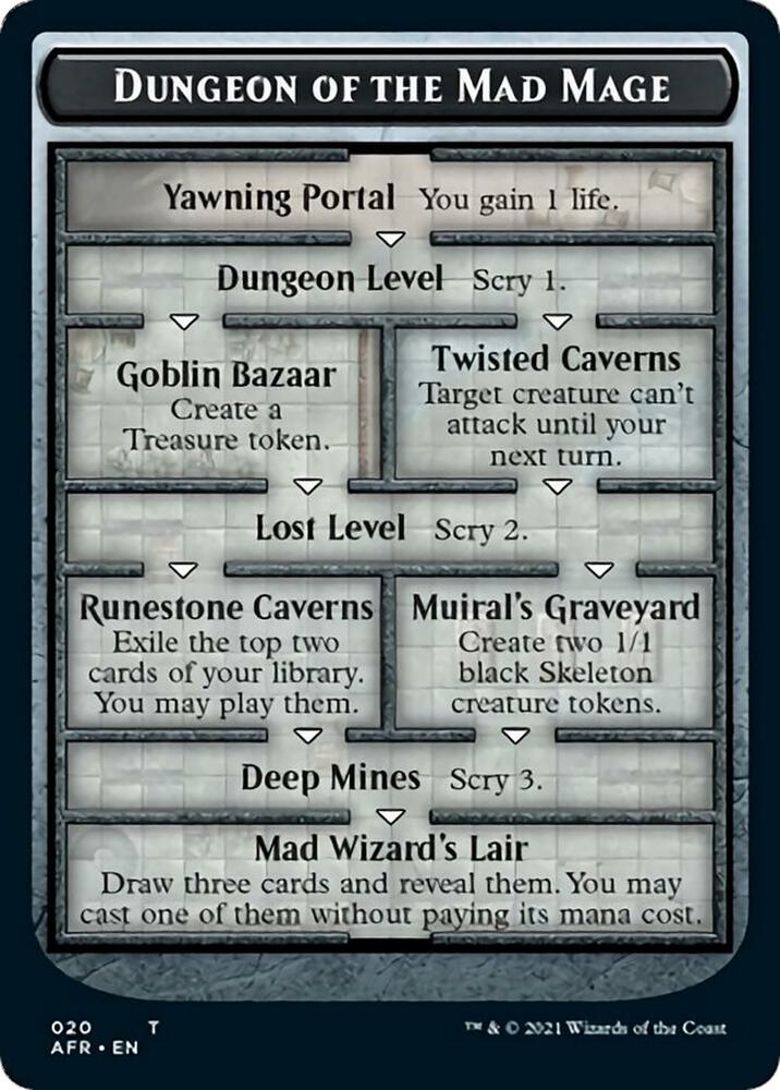 Dungeon of the Mad Mage Token (AFR) [Oversize Cards] 20