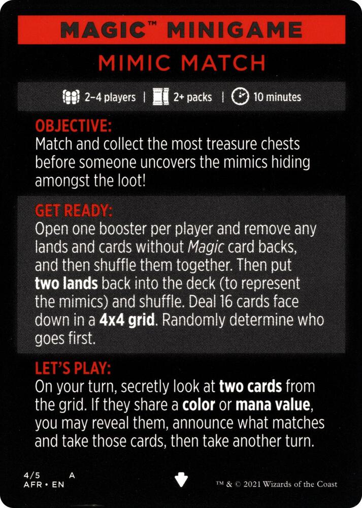 Magic Minigame: Mimic Match [Adventures in the Forgotten Realms] 4