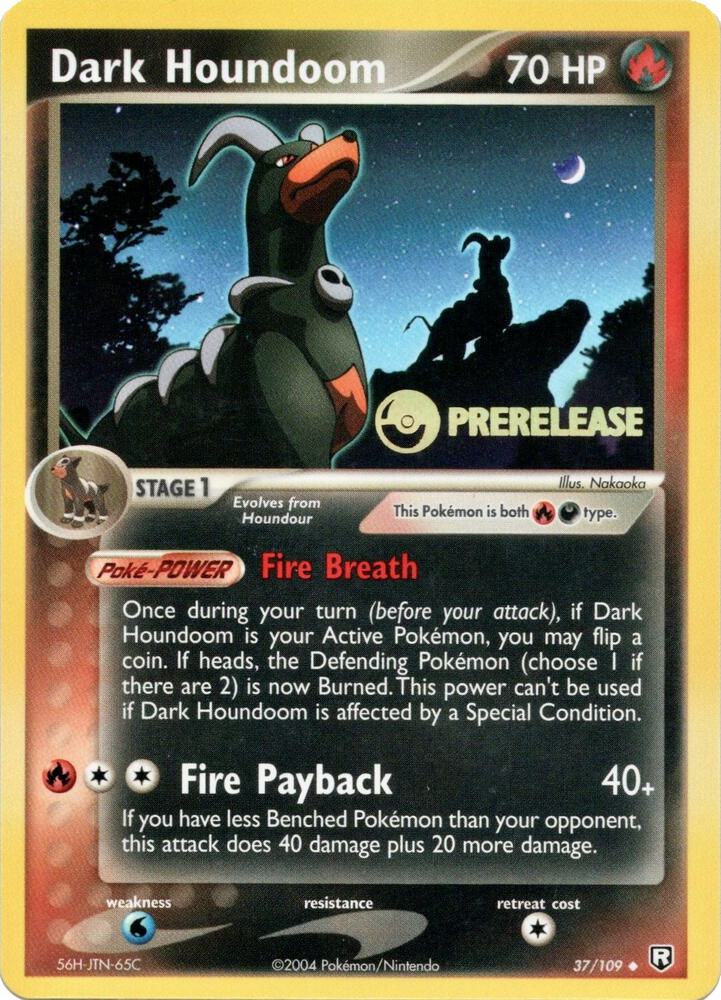 Dark Houndoom - 37/109 (Prerelease) [Nintendo Promos] 37/109