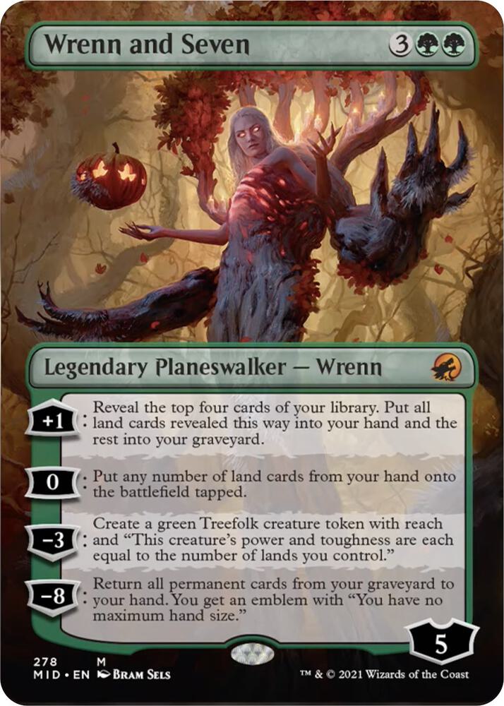 Wrenn and Seven (Borderless) [Innistrad: Midnight Hunt] 278