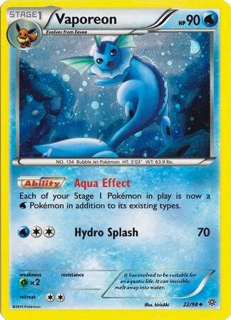 Vaporeon - 22/98 (Cosmos Holo) [Miscellaneous Cards & Products] 022/098
