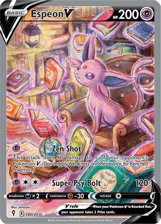 Espeon V (Alternate Full Art) [SWSH07: Evolving Skies] 180/203