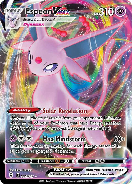 Espeon VMAX [SWSH07: Evolving Skies] 065/203