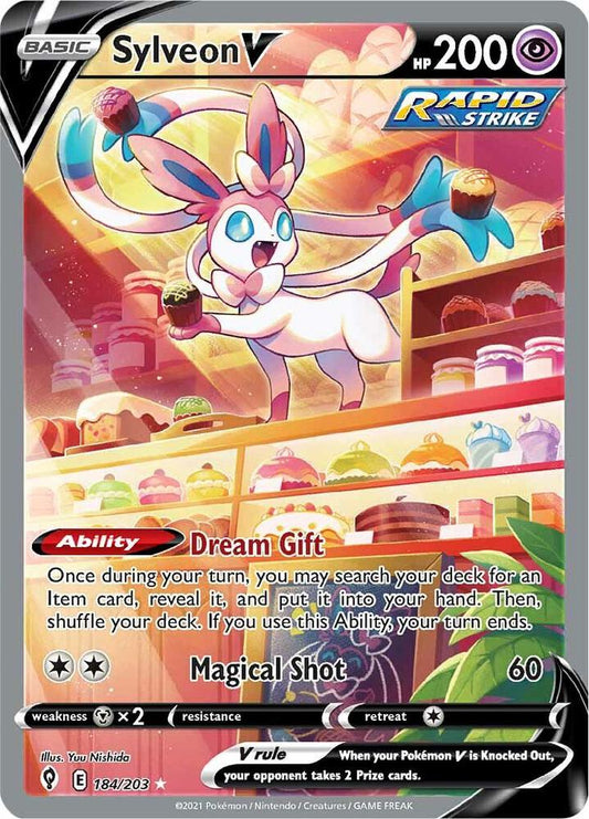 Sylveon V (Alternate Full Art) [SWSH07: Evolving Skies] 184/203