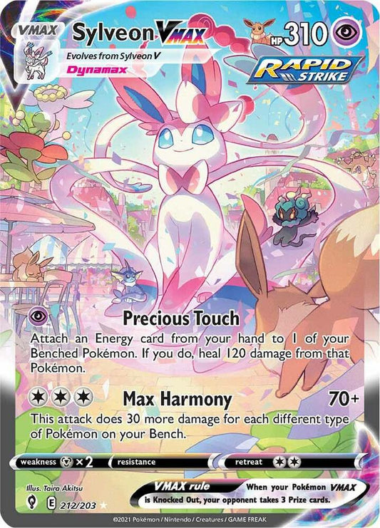 Sylveon VMAX (Alternate Art Secret) [SWSH07: Evolving Skies] 212/203