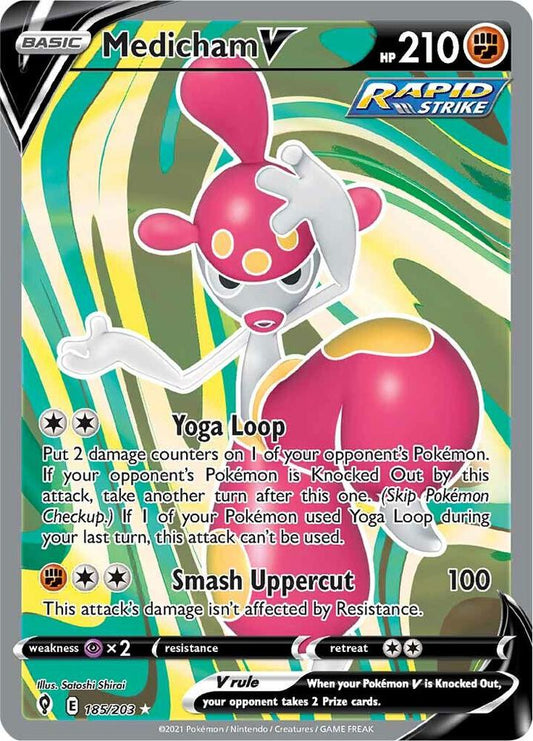 Medicham V (Full Art) [SWSH07: Evolving Skies] 185/203